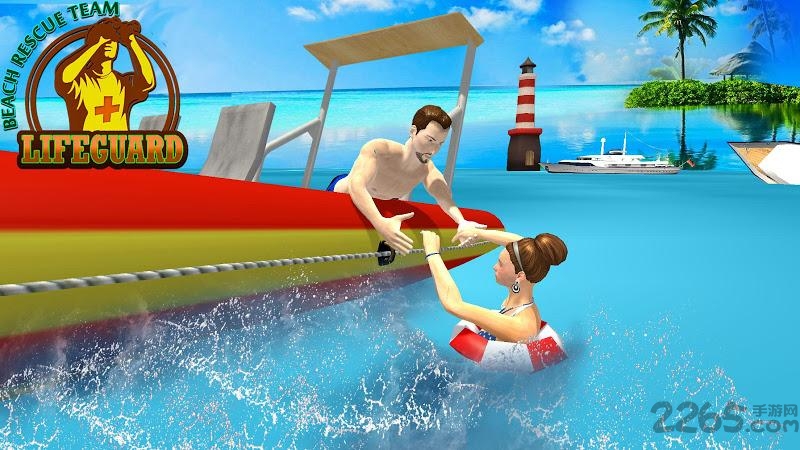 海滩救援警卫队营救任务游戏