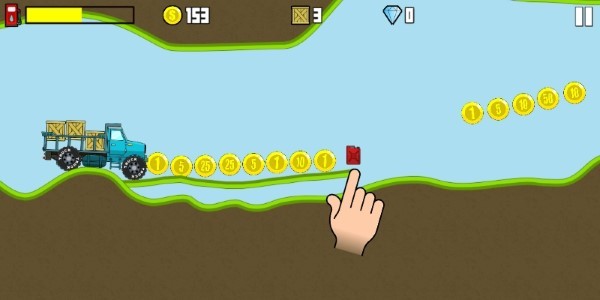 爬山卡车道路绘图游戏(hill climb truck)