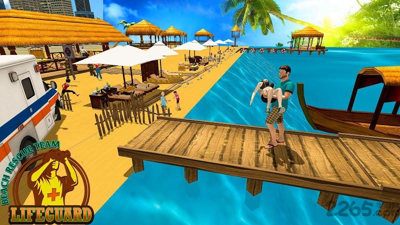 海滩救援警卫队营救任务游戏
