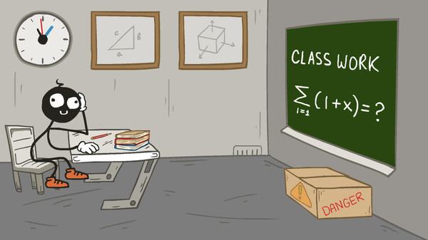 火柴人学校逃脱小游戏