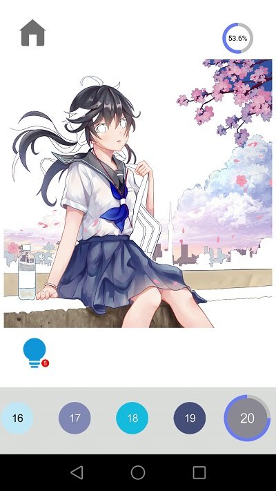 二次元数字涂色游戏