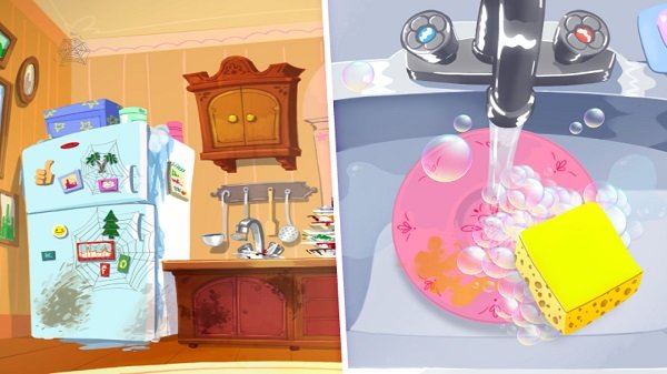 儿童清洁工游戏