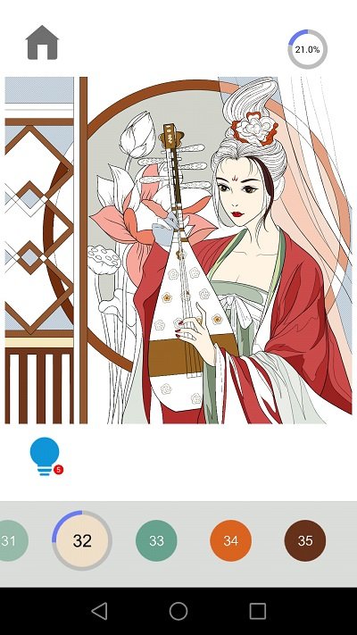 二次元数字涂色游戏