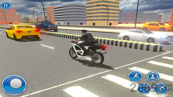 警察自行车追捕游戏