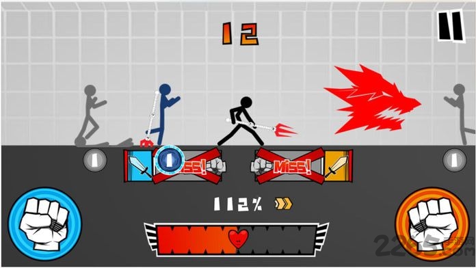 火柴人忍者格斗游戏