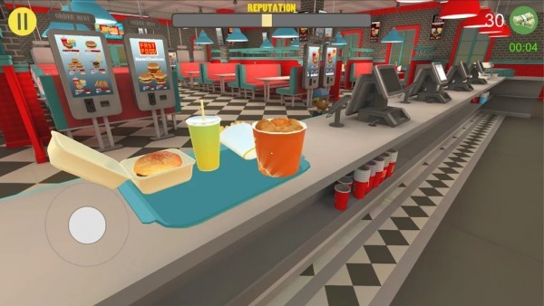快餐收银员3d游戏(fast food simulator)
