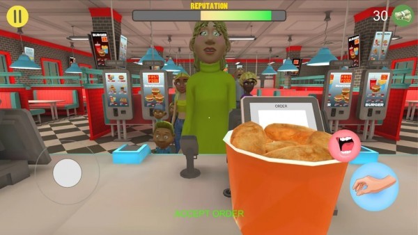 快餐收银员3d游戏(fast food simulator)