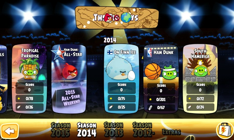 愤怒的小鸟四季版游戏