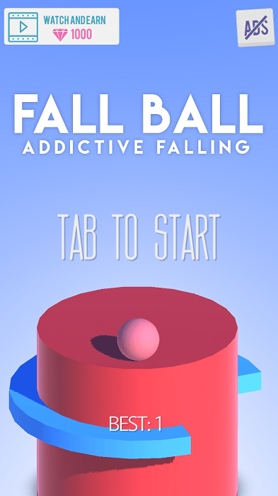 圆球坠落游戏