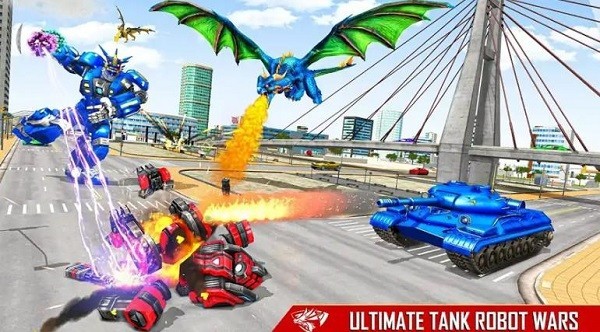 陆军龙机器人汽车游戏(flying dragon robot)
