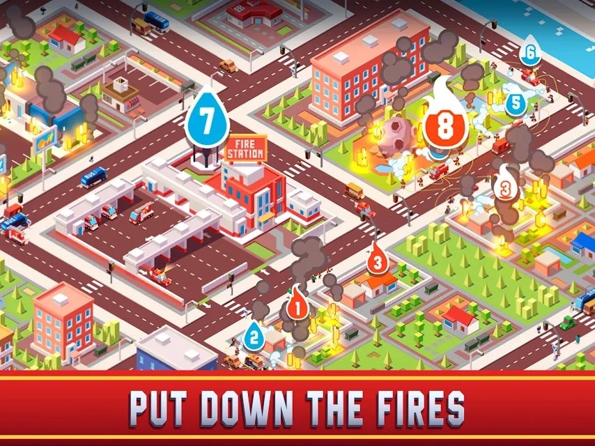 放置消防员帝国大亨官方版(Idle Firefighter Empire Tycoon)