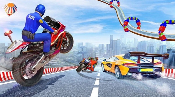 警察特技驾驶游戏(police bike stunks)