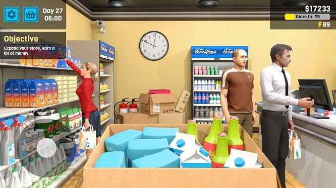 超市管理模拟器破解版无限金币(supermarket manager simulator)