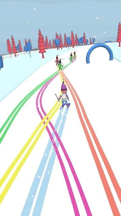 滑雪者山3d游戏(Skier hill 3d)