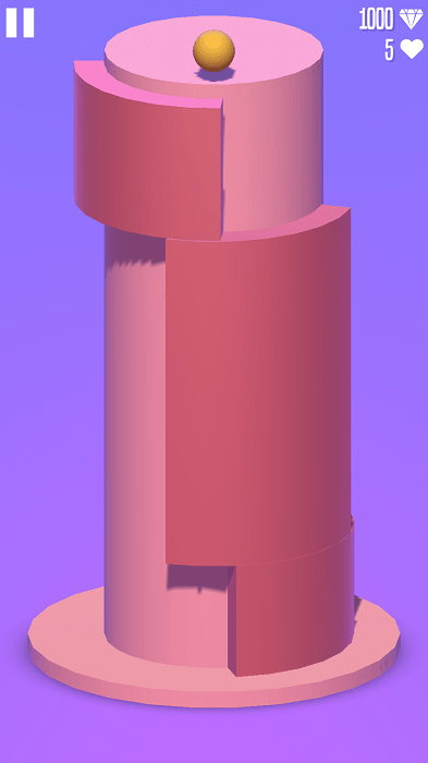 圆球坠落游戏