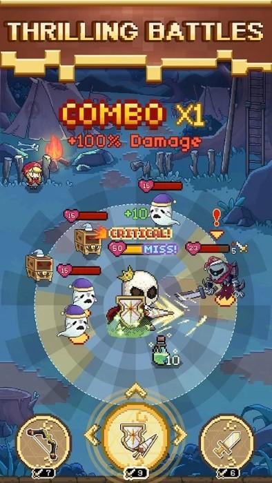 骷髅骑士像素rpg冒险游戏