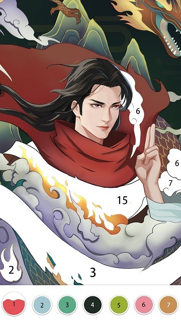 快乐涂数字填色游戏