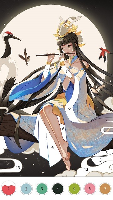 快乐涂数字填色游戏