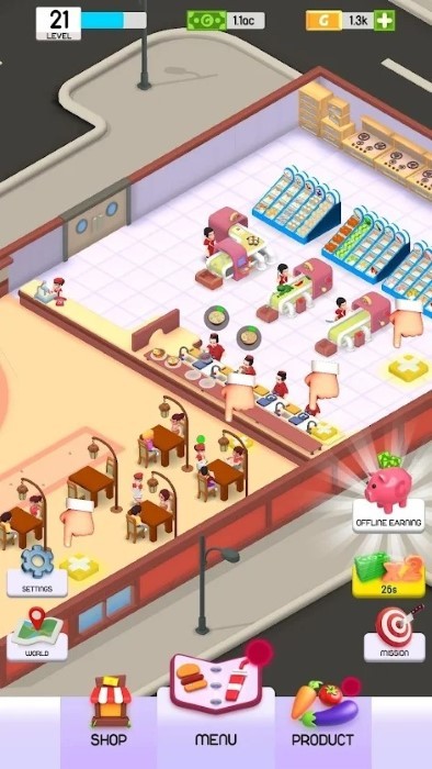 餐厅帝国大亨空闲游戏(restaurant empire tycoon idle)