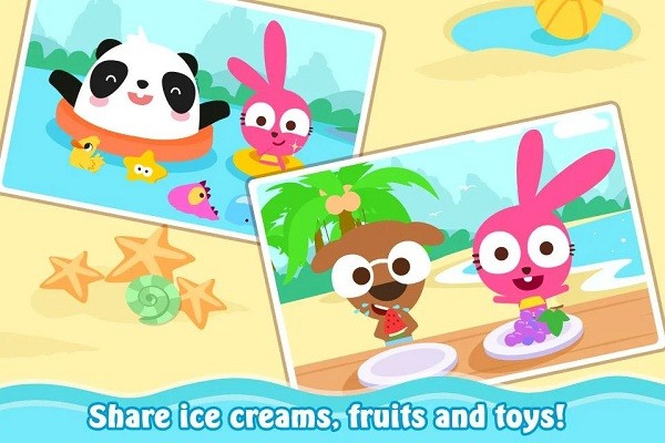 泡泡兔夏日海滩游戏