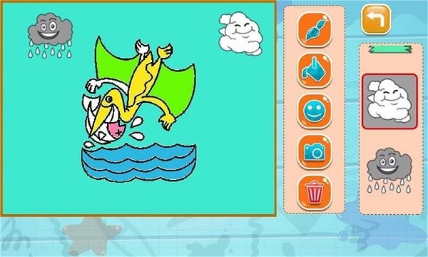 恐龙世界涂色游戏