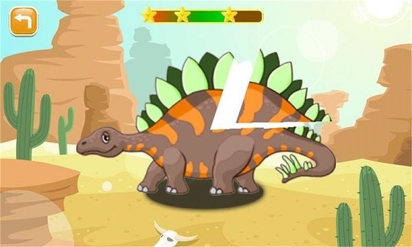 恐龙世界涂色游戏