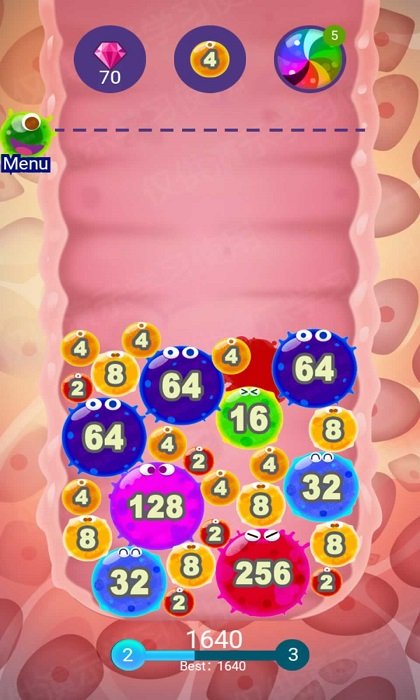 2048细菌入侵游戏