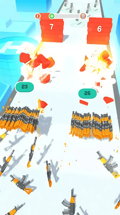 分枪射击游戏 分枪射击(split gun run)