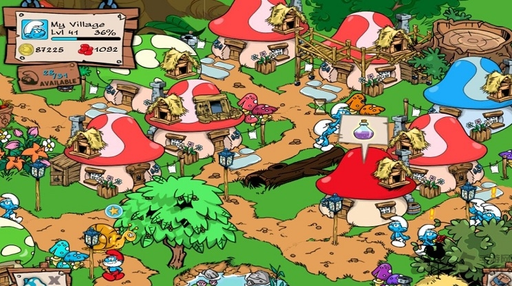 蓝精灵的村庄中文破解版