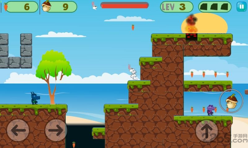 超级兔子冒险记手机游戏